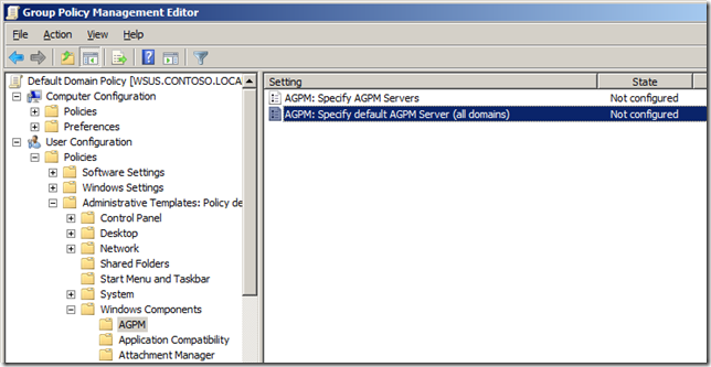 AGPM Part 4: How to configure the AGPM client via Group Policy to automatically connect to the AGPM server