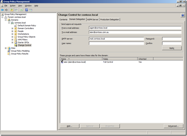 AGPM Part 5: Delegating permission to Review/Edit GPO’s in AGPM