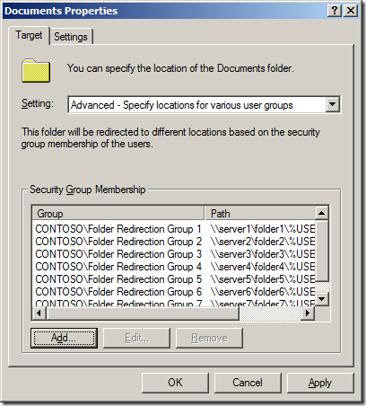 KB978098 Focus: Large “Folder Redirection” issue