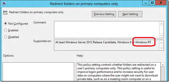 Windows RT Group Policy Support?